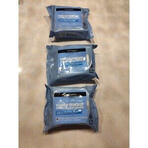 LOT OF 3 Neutrogena Makeup Remover Wipes Ultra Soft Towelettes - 25ct Each